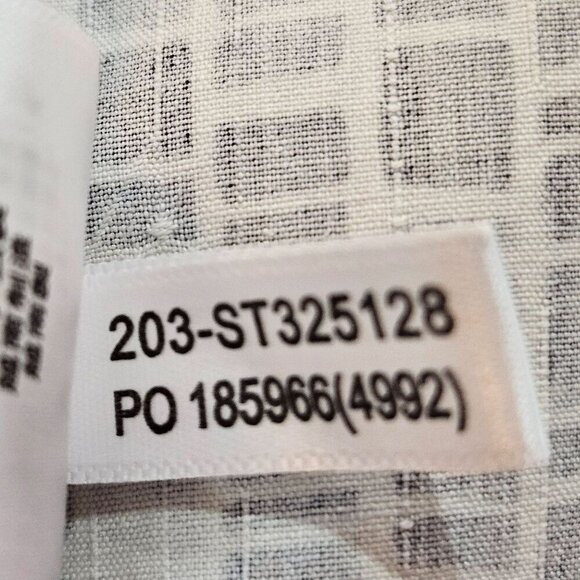 Tommy Bahama Mens Large Silk Shirt Brown Gray White Short Sleeve Button - Picture 8 of 10